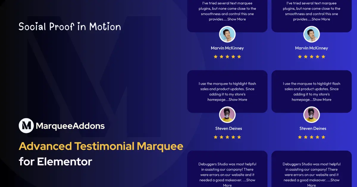 How to Use the Testimonial Marquee Widget in Elementor?