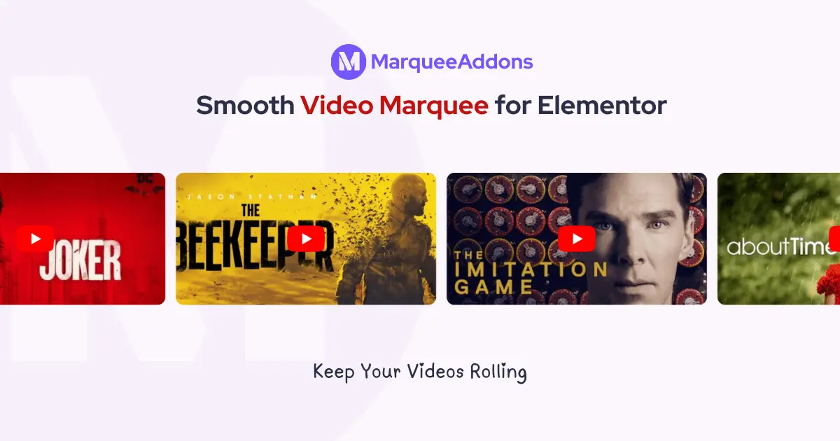 How to Use the Video Marquee Widget in Elementor?