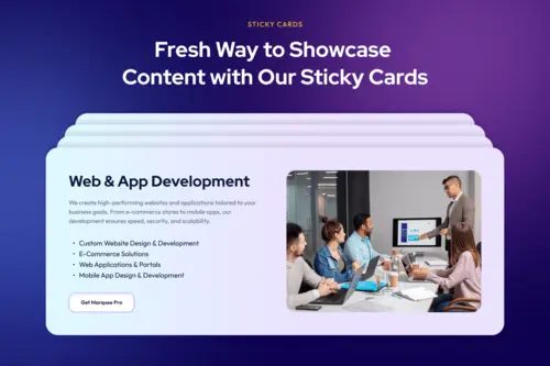 How to Use the Sticky Cards Widget in Elementor
